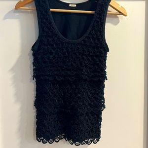 J Crew Black Knit sleeveless top